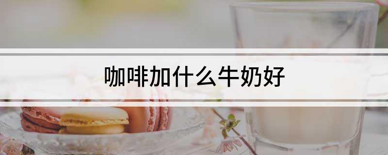 半岛·综合体育入口咖啡加什么牛奶好(图1)